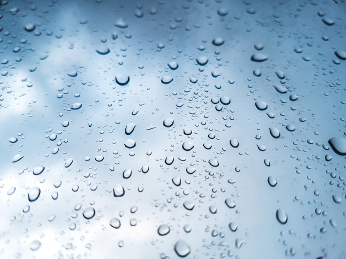 raindrops on glass