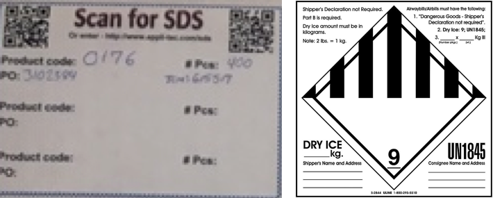 Shipping labels