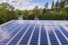 Solar panels on the Appli-Tec building roof