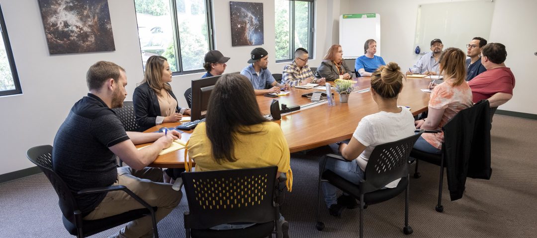 The Production Planning team at its weekly meeting.